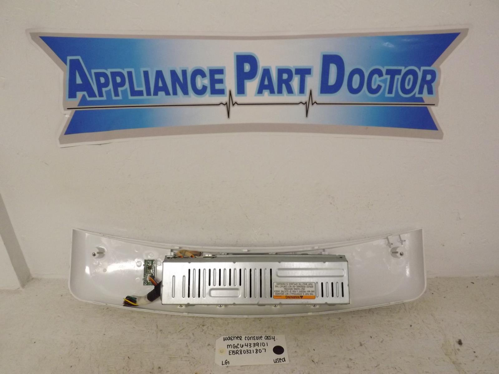 LG Washer MGC64339101 EBR80321807 Console Assembly Used LG Washer MGC64339101 EBR80321807 Console Assembly Used